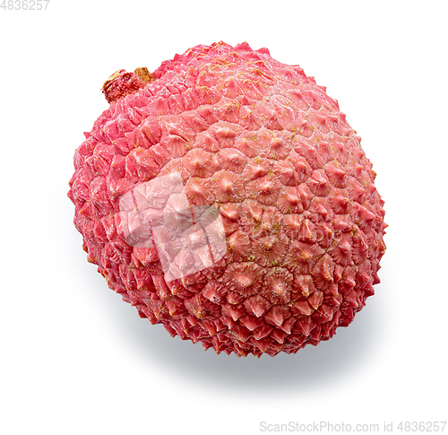Image of fresh pink lychee fruit