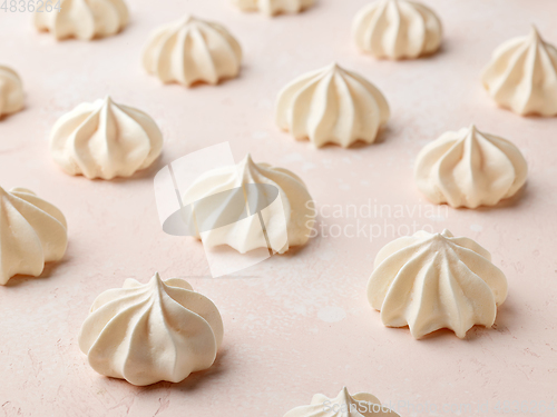 Image of freshly baked meringue cookies