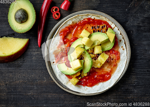 Image of process of making tacos