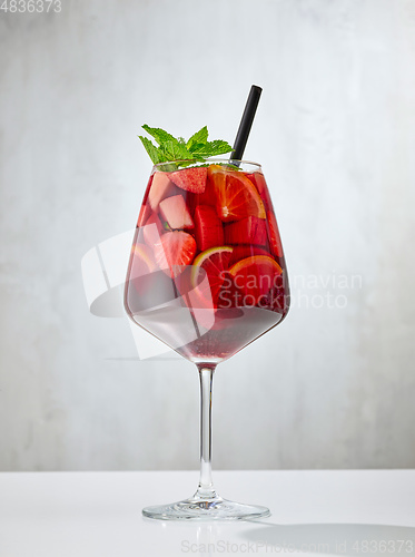 Image of glass of sangria