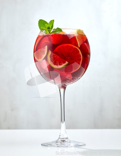 Image of glass of red sangria