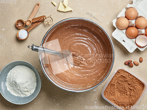 Image of various baking ingredients