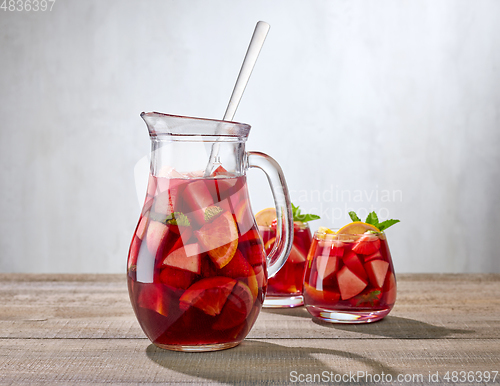 Image of jug and glasses of sangria