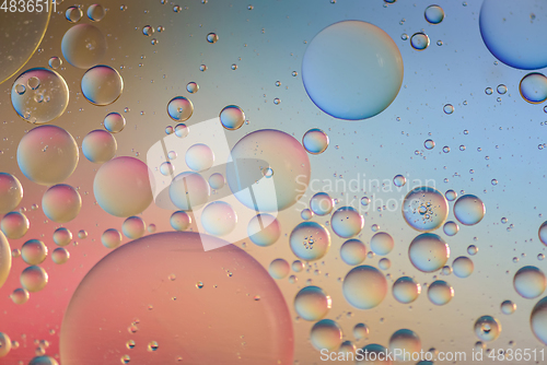 Image of Multicolored abstract background picture made with oil, water and soap