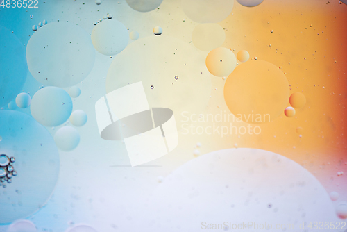 Image of Rainbow abstract background picture made with oil, water and soap