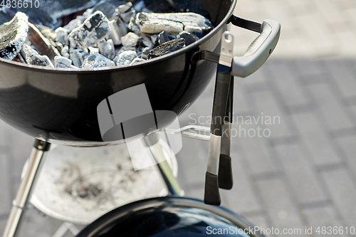 Image of close up of charcoal smoldering in brazier