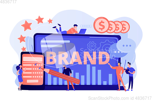 Image of Brand reputation concept vector illustration