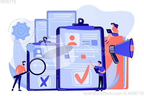 Image of Hiring employee concept vector illustration.