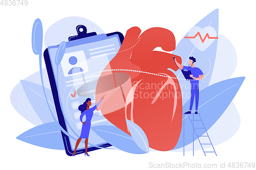 Image of Ischemic heart disease concept vector illustration.