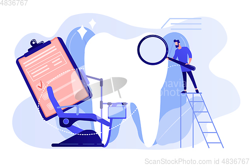 Image of Private dentistry concept vector illustration.