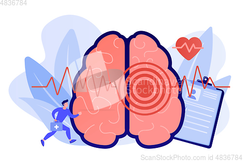 Image of Stroke concept vector illustration.