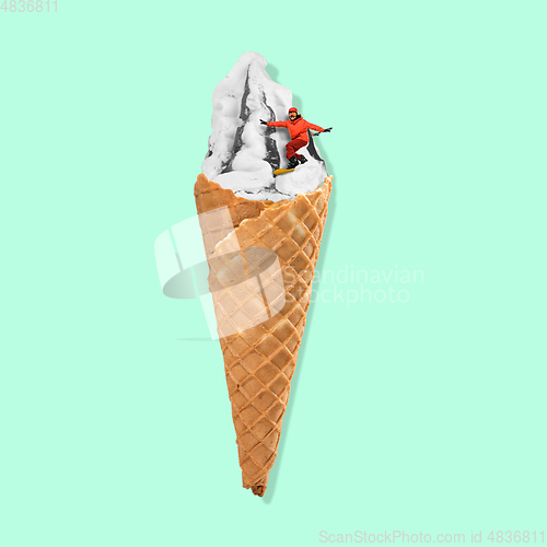 Image of Trendy artwork, modern design. Contemporary art collage.