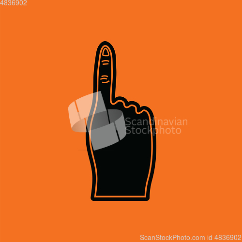 Image of Fans foam finger icon