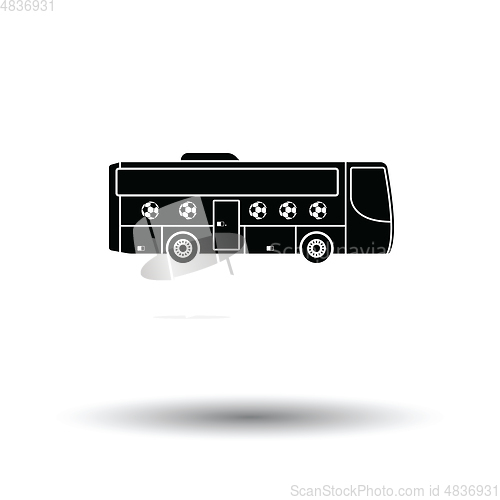 Image of Football fan bus icon