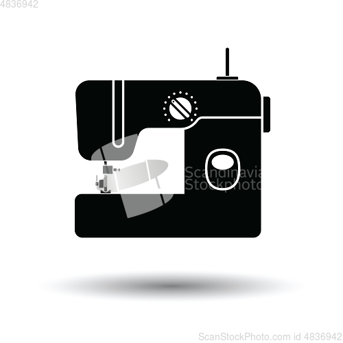 Image of Modern sewing machine icon