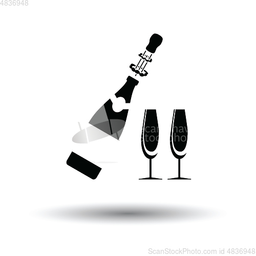 Image of Party champagne and glass icon