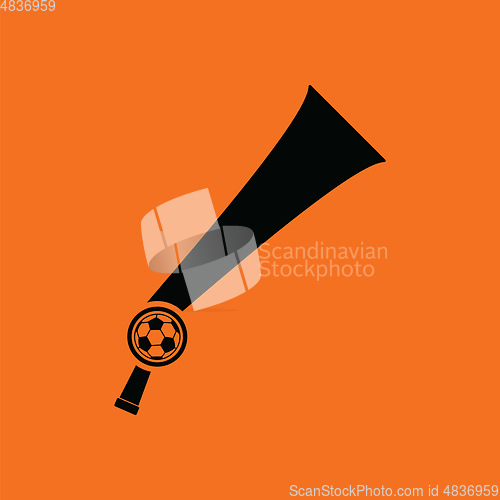 Image of Football fans wind horn toy icon