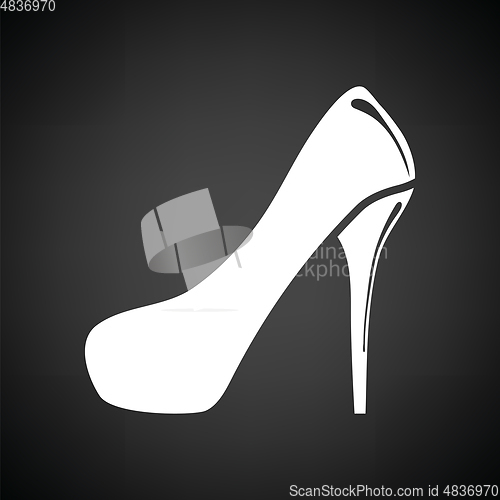 Image of Female shoe with high heel icon