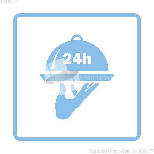 Image of 24 hour room service icon