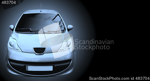 Image of Car isolated on black