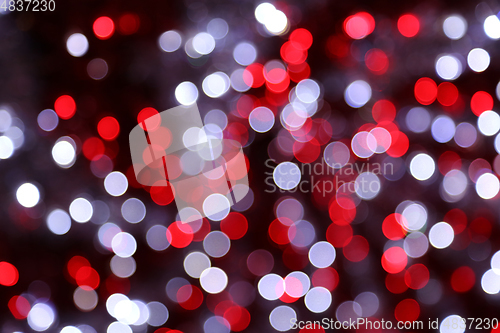 Image of Bright unfocused lights holiday background