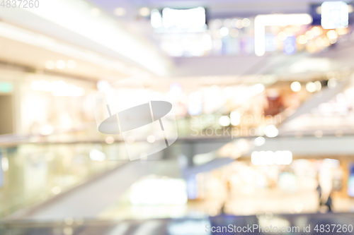 Image of Blurred shopping mall background