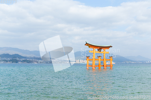 Image of Torii of itsukushima-shrine in hiroshima