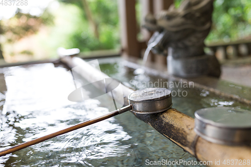 Image of Bamboo water fountain