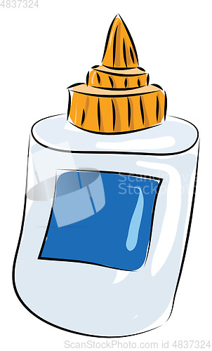 Image of Tube of glue vector illustration 