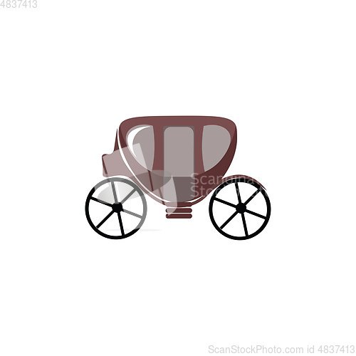 Image of Small carriage vector or color illustration