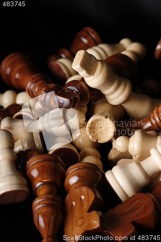 Image of Mixed chess pieces