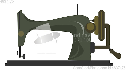 Image of A sewing machine vector or color illustration