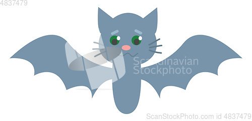 Image of Cute little bat vector illustration 