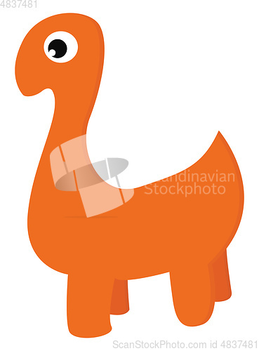 Image of Cartoon dinosaur vector or color illustration