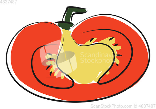 Image of Tomato chopped in half 