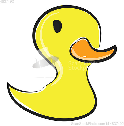 Image of Chick water toy vector or color illustration