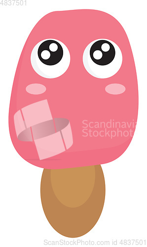 Image of Stick ice cream vector or color illustration