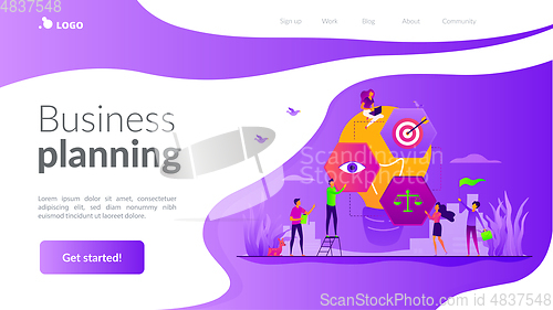 Image of Vision statement landing page template