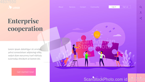 Image of Collaboration landing page template