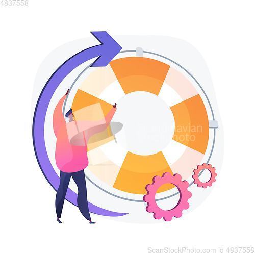 Image of Business support vector concept metaphor