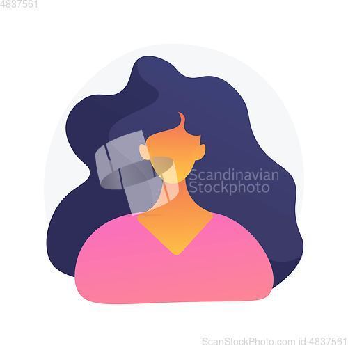 Image of Young woman passport photo vector concept metaphor