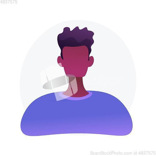 Image of African american man portrait vector concept metaphor