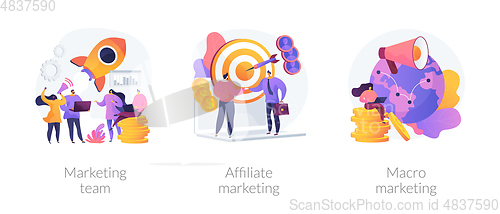 Image of Marketing strategy vector concept metaphors.