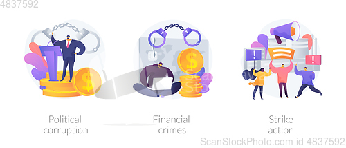 Image of Political crisis vector concept metaphors.