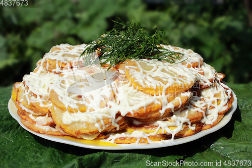 Image of Dish from fried squashes