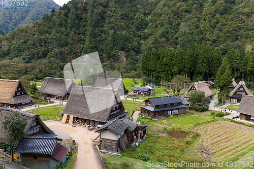 Image of Traditional Japanese old village in forest