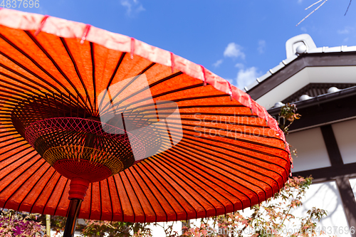 Image of Japanese red umbrella