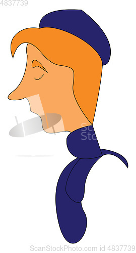 Image of Scarf and hat illustration vector on white background 