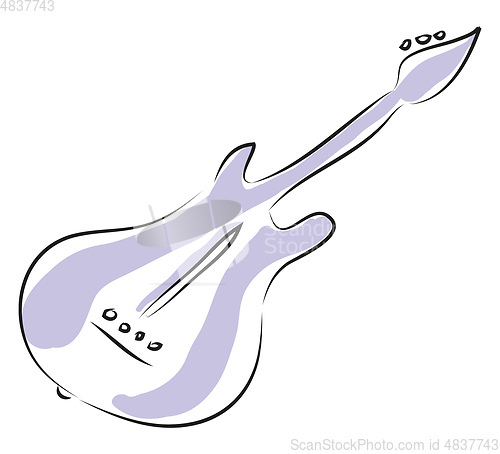 Image of Purple electric guitar 