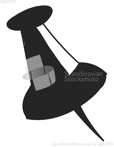 Image of A black button vector or color illustration